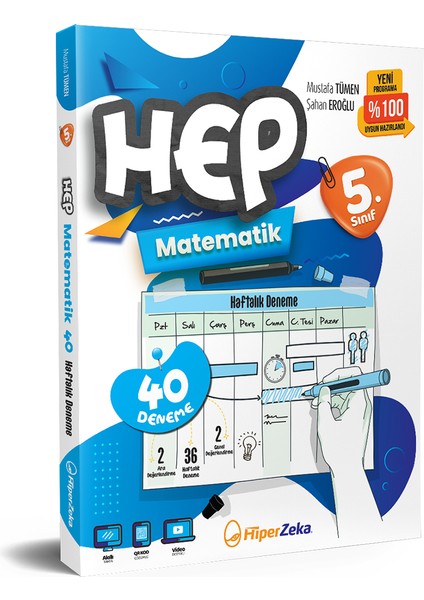 Yayınları 2026 5. Sınıf Haftalık Hep Matematik 40 Deneme
