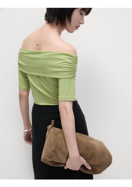 Bardot Yaka Regular Fit Bluz indirimleri