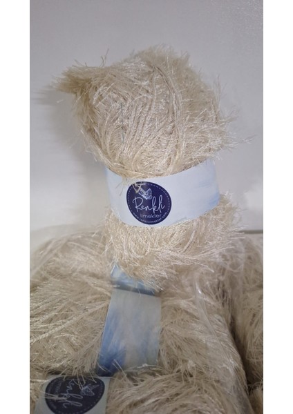 Renkli Ilmekler Yumoş Sakallı Örgü Ipi Dokunmanın Şefkati, Tarzın Yumuşaklığı