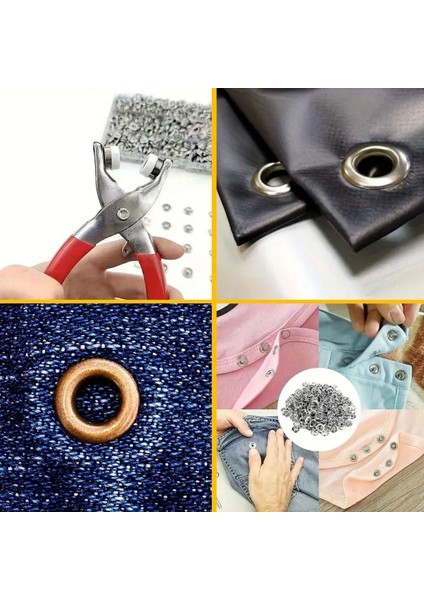 Metal 200 Pcs Çıtçıt ve Pense Seti Makinesi Bebek Elbise Çıtçıt Montaj Seti fiyatları