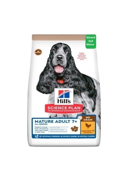 Tahılsız Mature 7+ Tavuklu Yaşlı Köpek Maması 1 kg