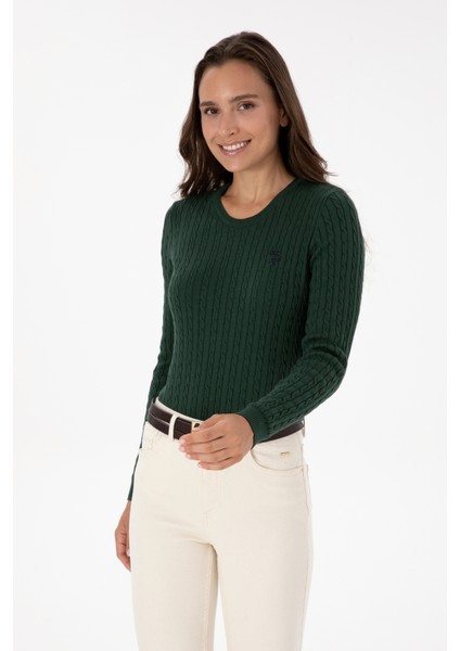 Kadın Koyu Yeşil Kazak /triko 50313626-VR079 modelleri
