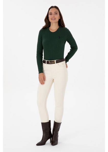 Kadın Koyu Yeşil Kazak /triko 50313626-VR079 fırsatları