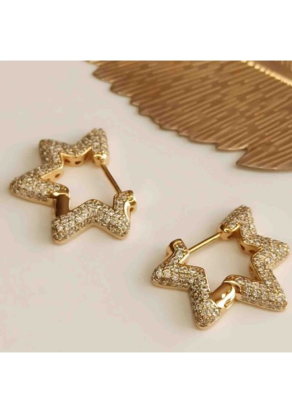 Xuping Zirkon Taşlı Yıldız Küpe indirimleri