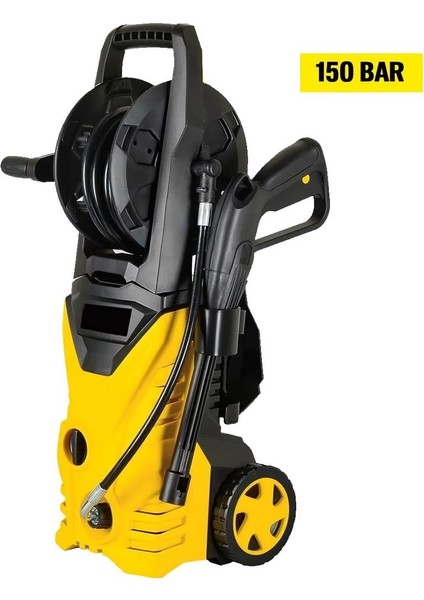 Elektrikli 150 Bar Musluk ve Kovadan Su Çekme Yüksek Basınçlı Bahçe, Oto Yıkama Makinesi EEA435