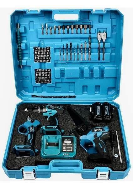 Akülü 3lü Bahçe Seti Dal Budama, Bağ Makası ve Vidalama 58VF EEA301 indirimleri