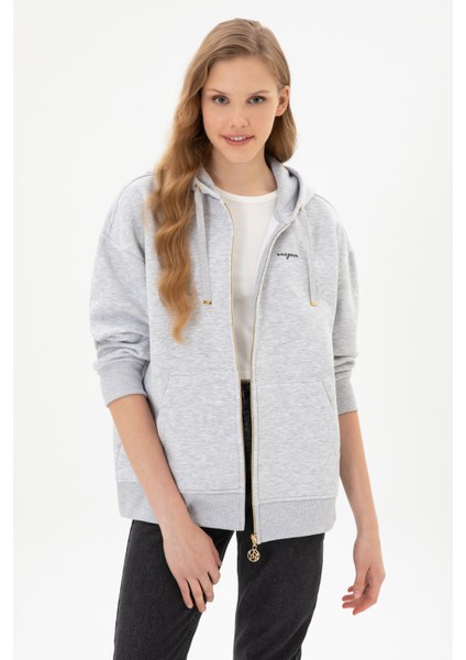Kadın Açık Gri Sweatshirt 50314130-VR001