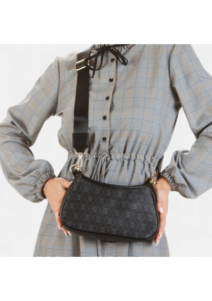 Suni Deri Baget El ve Omuz Çantası LD578