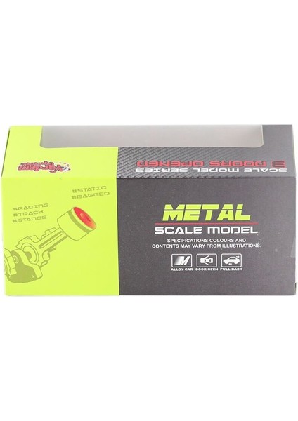 KM-36201A-VARDEM Kutulu Çek Bırak 1:36 Metal Araba modelleri