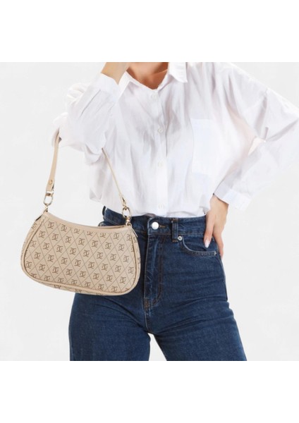 Suni Deri Baget El ve Omuz Çantası LD578