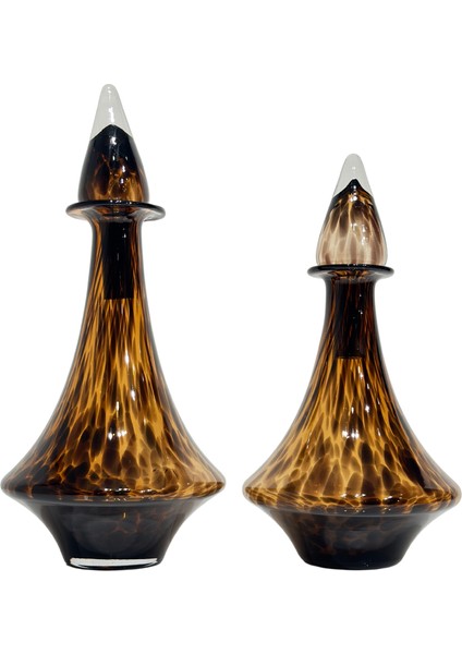 Siyah & Kahve Kapaklı Vazo Seti