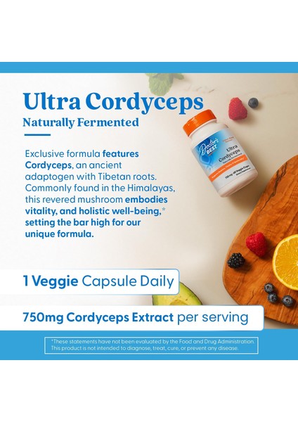 Ultra Cordyceps Plus Ginkgo Biloba And Artichoke Extracts Complex Energy Stamina Vitality Mineral Kordiseps