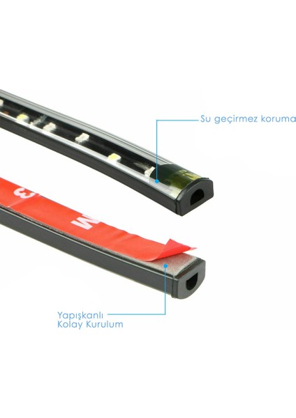 Volvo C70 2.5 T5 Advance Geartronıc Araca Uygun Kumandalı Müziğe Duyarlı 12 LED Ayak Altı LED - 7 Renk Rgb fırsatları