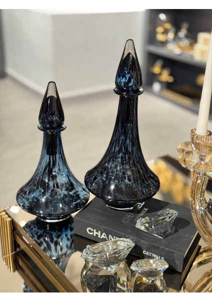 Siyah & Mavi Kapaklı Vazo Seti fırsatları