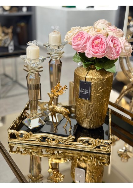 Döküm Otantik Desen Dikdörtgen Eskitme Tepsi indirimleri