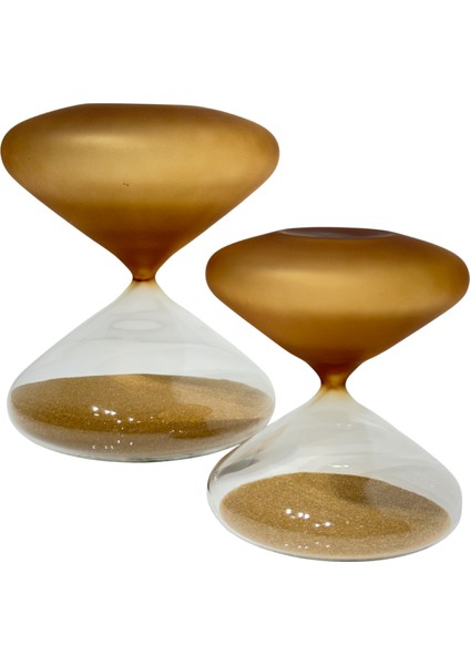 Kahve & Şeffaf 2'li Kum Saati Seti fiyatları
