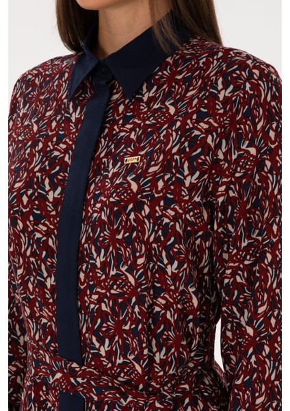 Kadın Lacivert Elbise (Dokuma) 50316431-VR033