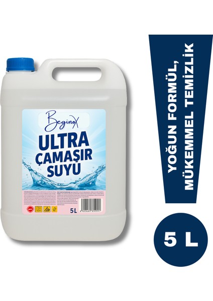Ultra Çamaşır Suyu 5 L Beginox (Avantaj Paket) 5' Li fiyatları