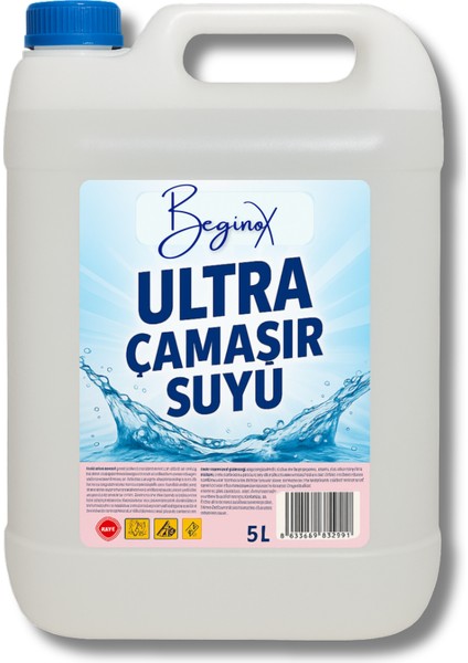 Ultra Çamaşır Suyu 5 L Beginox (Avantaj Paket) 5' Li modelleri