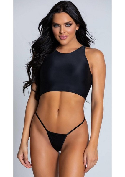 Marsilyan- Tül Siyah Tanga String