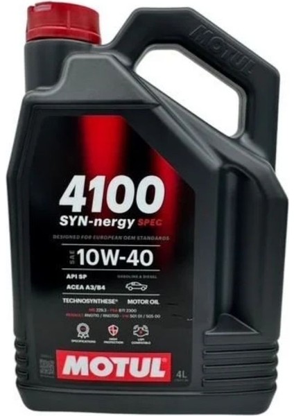 Motor Yağı 10W-40 4lt Motul 4100