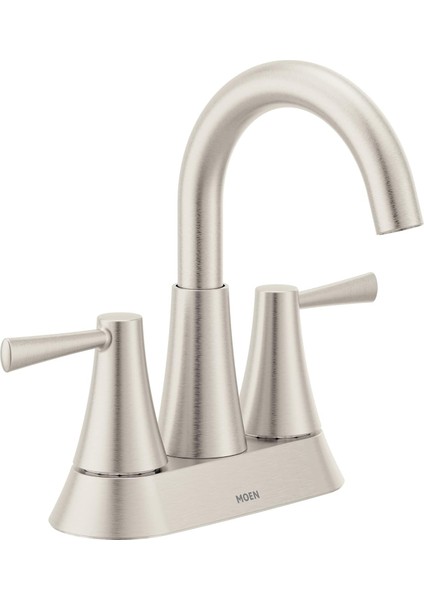 84022SRN Ronan Iki 4 "centerset Modern Musluk, Push-Down Drenajlı, 1 Saplı, Spot Dirençli Nikel