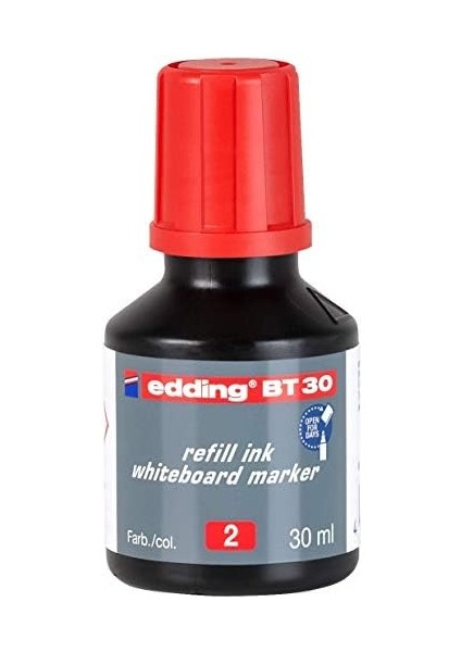 Bt 30 Beyaz Yazı Tahtası Kalemi Yedek Mürekkebi - Kırmızı - 30ML fiyatları