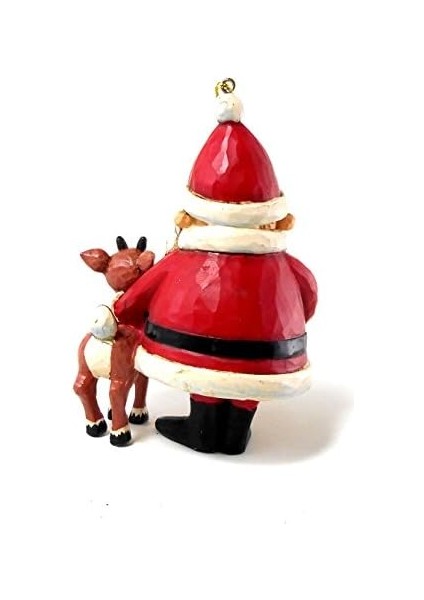 Traditions Von Jim Shore Santa Und Rudolph 50. Ann Ornament 4,25 In modelleri