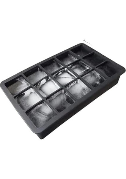 Kare Buz Kalıbı, 15 Bölmeli Çok Amaçlı Buz Küpü Kalıbı, Kolay Serbest Bırakma Özelliği, Kahve ve Ev Yapımı Içecekler Için Ideal Dondurucu Kalıpları (2) fiyatları