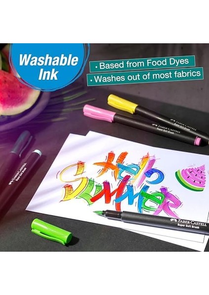 116451 - Black Edition Keçeli Kalem Seti, 10'lu Kutu, Fırça Uçlu, Çocuklar ve Yetişkinler Için fiyatları