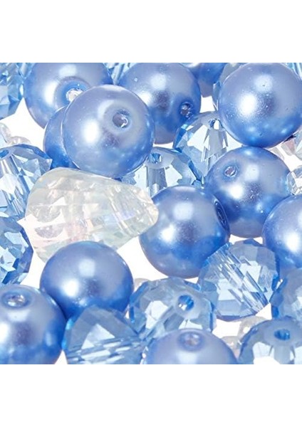 Christmas Beaded Crystal Ornament Kit-Blue Crystal Ice Drops -NCHBOK-022 modelleri