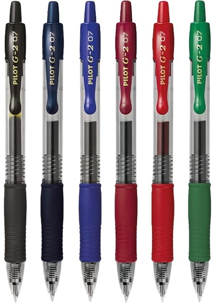 G2 Jel Mürekkepli Roller Kalem - 0.7 mm - 6'lı Set