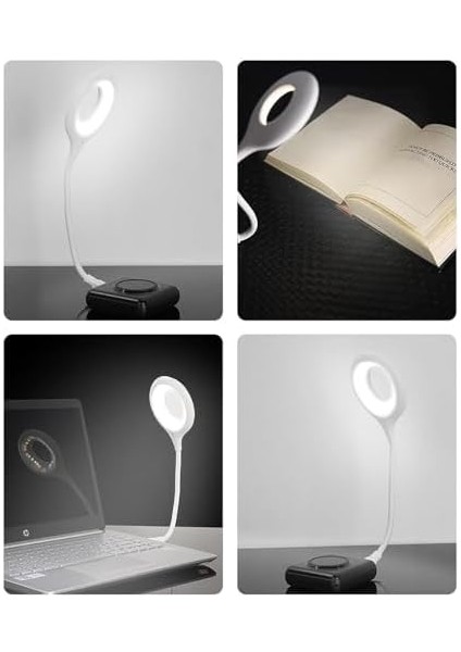 Sesle Kontrol 3 Renk Işık Modlu Akrobat USB LED Kitap Okuma Işığı, USB Gece Işığı Lambası, 20 Led, Sesle Kontrol Masası Işığı, Ses Komutları Açıklamada Mevcuttur modelleri