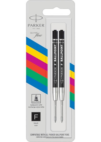 Pk Ekonomik Tükenmez Refill 2'li Bls, F Uç, Siyah