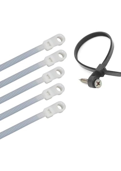 Delikli Kablo Bağı Plastik Kelepçe 100LÜ Paket Beyaz 3.6X150MM fiyatları