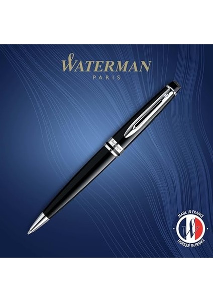 Expert Lake Siyah Krom Tasarımlı Tükenmez Kalem, Orta Kalınlıkta Uç, Mavi Mürekkep (S0951800) fiyatları