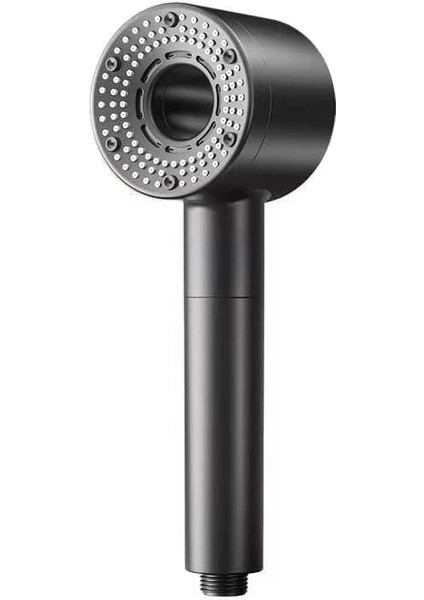 Fonksiyonlu Turbo Fan Duş Başlığı - Siyah, Yüksek Basınçlı, Su Tasarruflu, Masaj & Yağmur Spreyli, Modern Şık Tasarım
