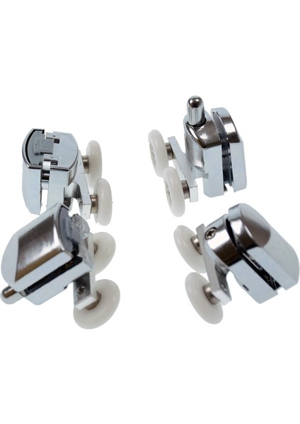 Home Duşa Kabin Teker Seti,4 Adet Krom Banyo Tekerleği,tüm Duşa Kabinlere Uyumlu Tekerlek Seti