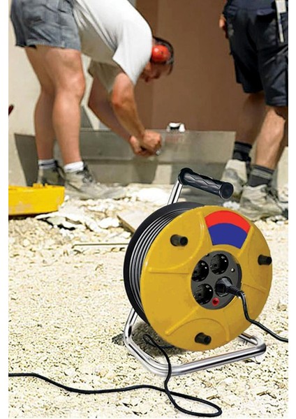 Makaralı Uzatma Kablo Seyyar Priz 50 Metre 1410