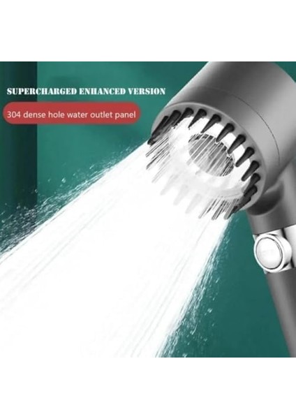 Start Stop Tuşlu Filtreli Basınçlı Masaj Etkili Duş Başlığı (Antrasit Gri) modelleri