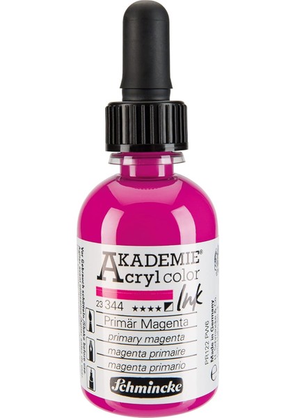 Akademie Akrilik Mürekkep 50 ml 344 Primary Magenta