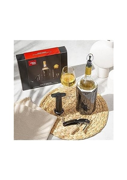 Vin Premium Şarap Seti 4 Parça Hediye Kutulu fiyatları
