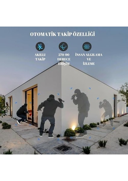 4g Güneş Enerjili Güvenlik Kamerası, Yüksek Çözünürlük, Geniş Kapsama (ETS4G-002) fiyatları