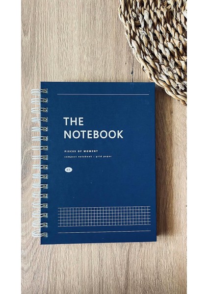 Tanıtım Sert Mukavva Kapaklı Spiralli 80 Yaprak Kareli A5 Not Defteri, Not Defteri, Okul Defteri, 8 Farklı Renk Seçeneği, Ofis Için Ideal, Planlayıcı (Marine Blue Kapak Rengi)