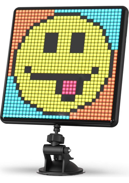 Pixoo-Max Çok Amaçlı Dijital Fotoğraf Çerçevesi Bluetooth, 32 x 32 Programlanabilir Piksel Sanat LED Ekran, Oyun Aksesuarları, Neon Işık Oda Dekorasyonu Için, Pencere Tabela (Siyah)