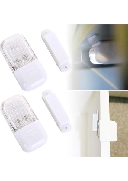 2 Adet Otomatik Manyetik Sensörlü 1W 10LM LED Lamba, Dolap Içi, Araç Içi, Çok Amaçlı Aydınlatma