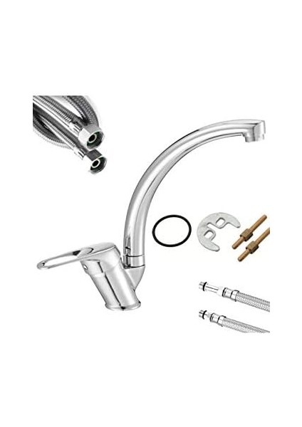 Soğuk Çift Su Girişli Mix Kuğu Banyo Lavabo Musluğu Çeşmesi Bataryası modelleri