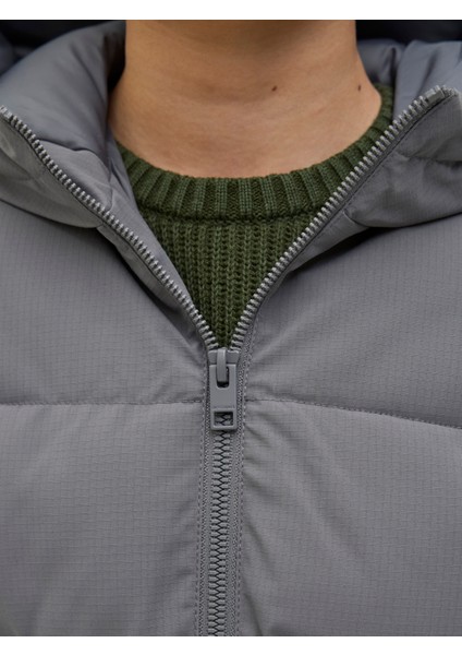 Jack Jones Jjglobal Puffer Jacket Jnr Çocuk Gri Mont 12283847-05 indirimleri