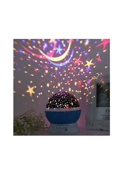 Dönen Star Master Renkli Yıldızlı Gökyüzü Projeksiyon Gece Lambası modelleri