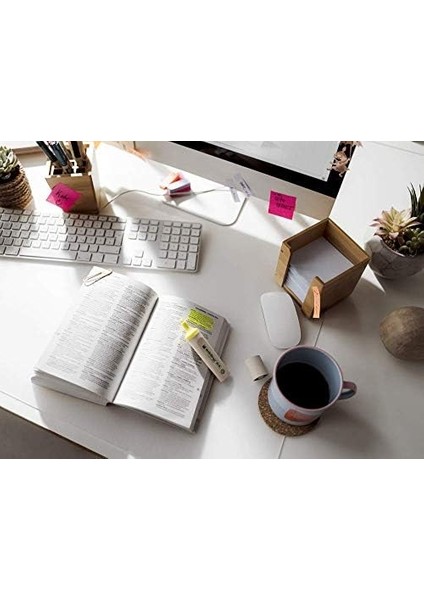 24 Ecoline Fosforlu Kalem, 4'lü Set, Karışık Renkler, Kesik Uç modelleri